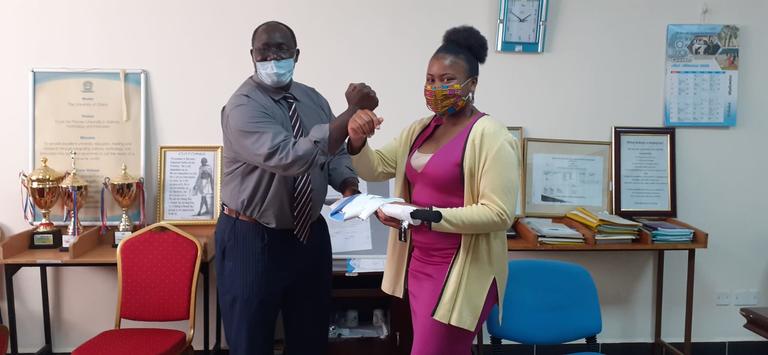 Halima receives gift